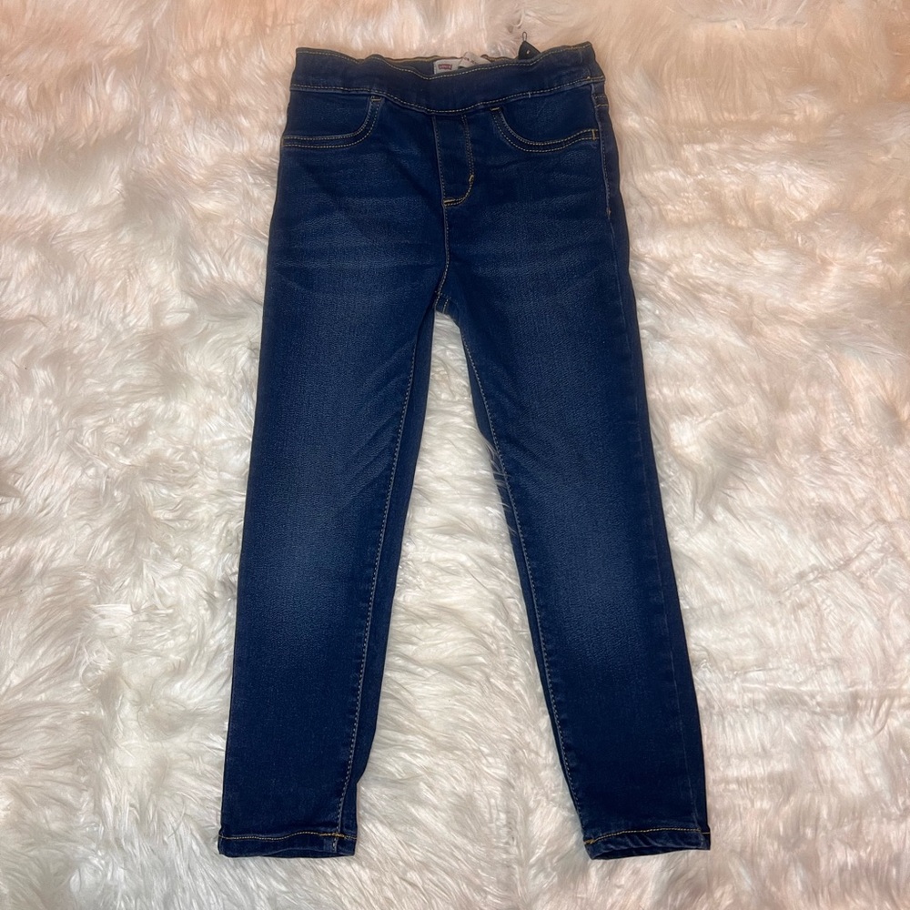 Girls Jeggings  Size 6 Dark Blue Levi’s Excellent Condition